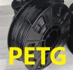 PETG пластик 1,75мм 1 кг, БЕЗ упаковки, черный